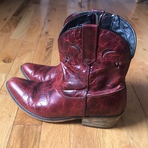 Red Leather Cowboy boots